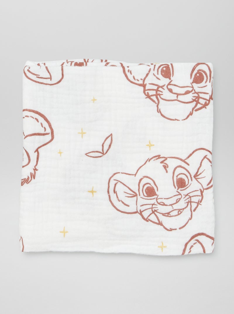 2 muselinas para bebé 'Simba' 'Disney' BLANCO - Kiabi