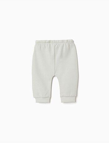 2 pantalones de algodón lisos/a rayas