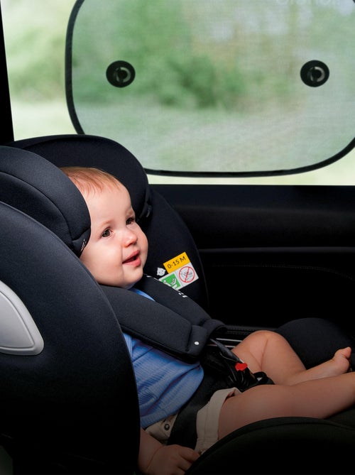 2 Parasoles para Coche 44x38 cm - LIONELO - Universal para Niños - Protección UV - Negro - Kiabi