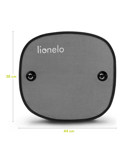 2 Parasoles para Coche 44x38 cm - LIONELO - Universal para Niños - Protección UV - Negro - Kiabi