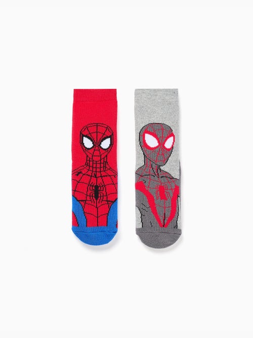 2 pares de calcetines antideslizantes Spider-Man - Kiabi