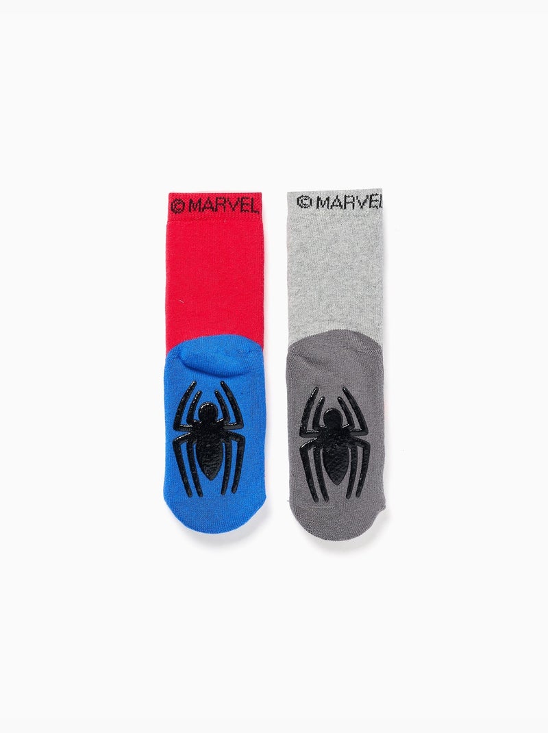 2 pares de calcetines antideslizantes Spider-Man Multicolor - Kiabi