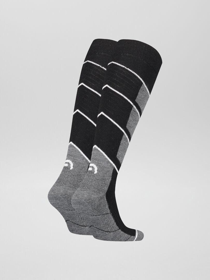 Economía Fe ciega Documento 2 pares de calcetines de deporte 'HEAD' - negro - Kiabi - 10.00€
