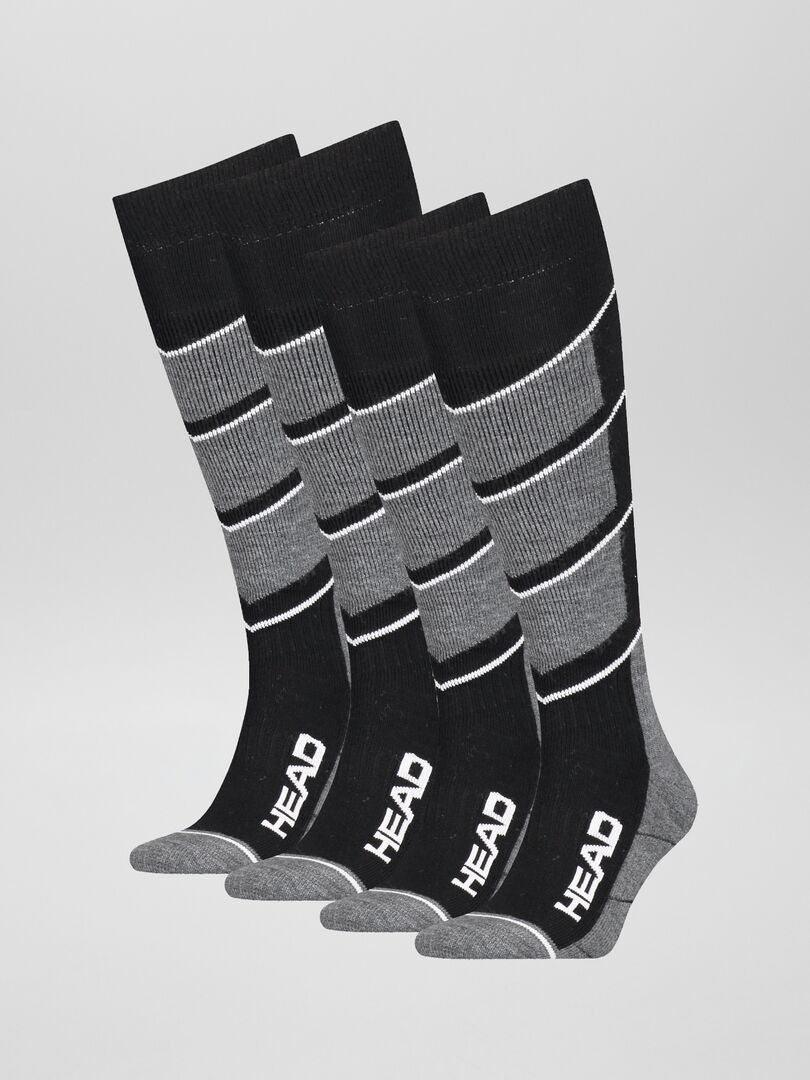 2 pares de calcetines de deporte 'HEAD' negro - Kiabi