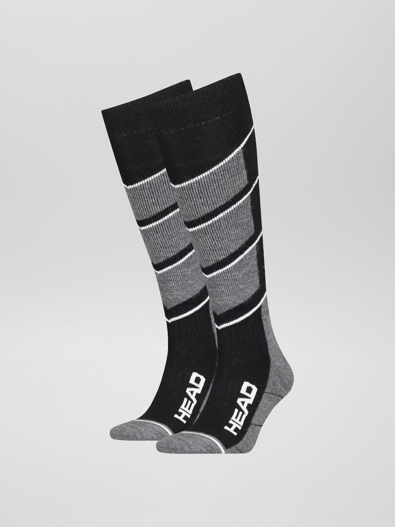 2 pares de calcetines de deporte 'HEAD' negro - Kiabi