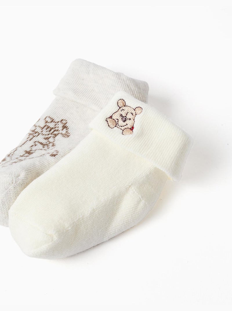 2 pares de calcetines de rizo Winnie the Pooh Beige - Kiabi