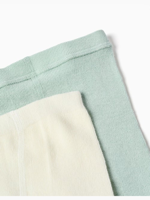 2 pares de leotardos acanalados/jacquard - Kiabi