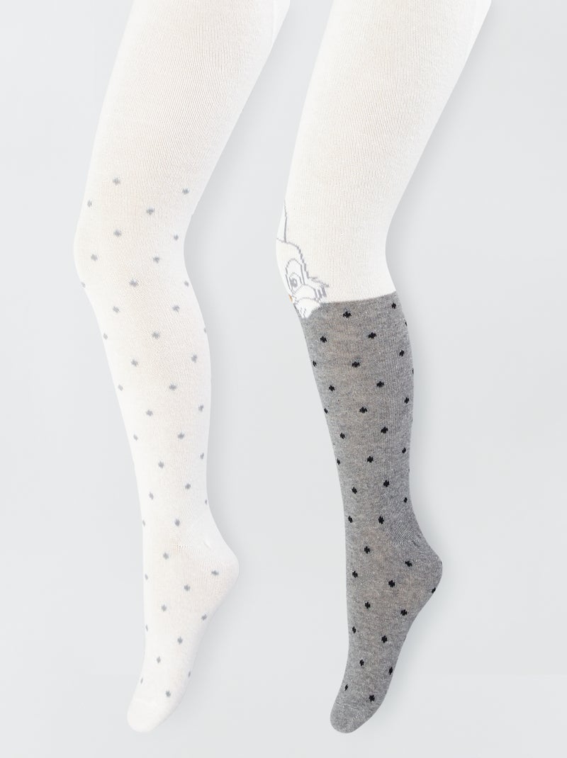 2 pares de leotardos 'tambor' GRIS - Kiabi