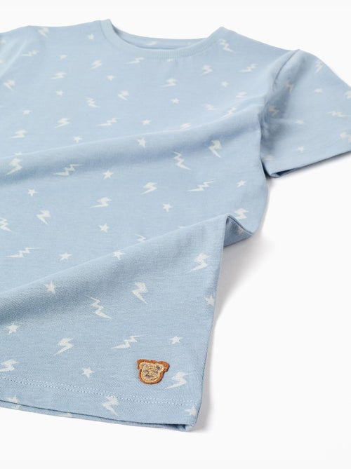 2 pijamas cortos/largos de algodón con estampados - Kiabi