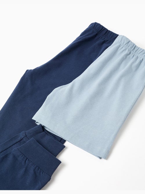 2 pijamas cortos/largos de algodón con estampados - Kiabi