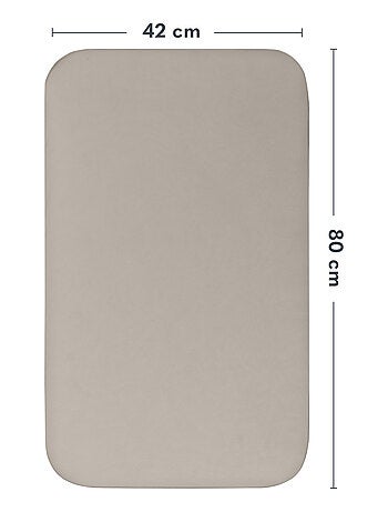 2 sábanas ajustables de bambú para cuna de bebé - LIONELO - Colecho y cuna - 80 x 40 cm - Universal