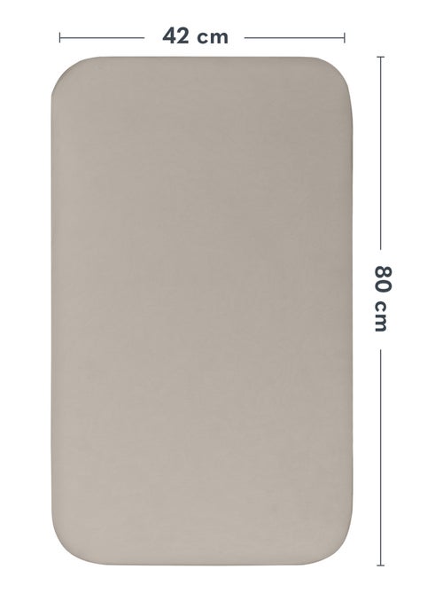 2 sábanas ajustables de bambú para cuna de bebé - LIONELO - Colecho y cuna - 80 x 40 cm - Universal - Kiabi