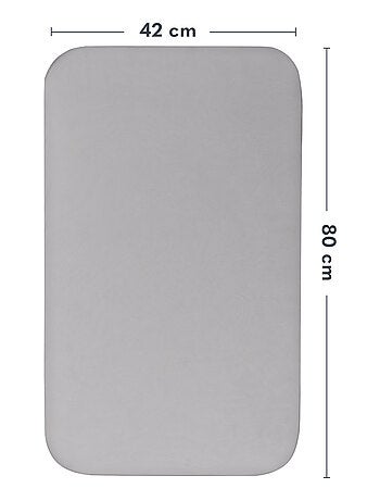 2 sábanas ajustables de bambú para cuna de bebé - LIONELO - Colecho y cuna - 80 x 40 cm - Universal