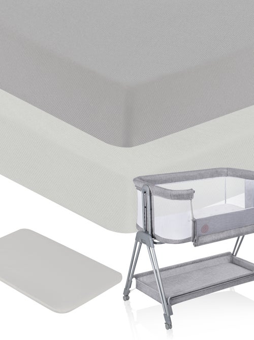 2 sábanas ajustables de bambú para cuna de bebé - LIONELO - Colecho y cuna - 80 x 40 cm - Universal - Kiabi 2 sábanas ajustables de bambú para cuna de bebé - LIONELO - Colecho y cuna - 80 x 40 cm - Universal - Kiabi