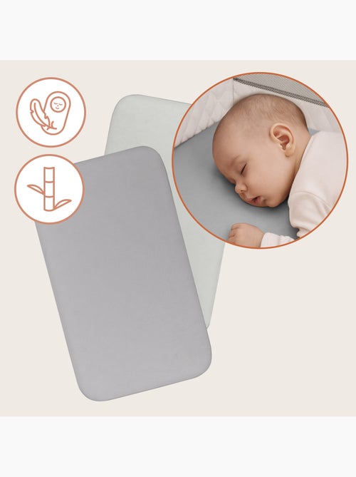 2 sábanas ajustables de bambú para cuna de bebé - LIONELO - Colecho y cuna - 80 x 40 cm - Universal - Kiabi 2 sábanas ajustables de bambú para cuna de bebé - LIONELO - Colecho y cuna - 80 x 40 cm - Universal - Kiabi