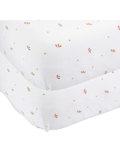 2 sábanas bajeras para moisés 50x83cm - Kiabi 2 sábanas bajeras para moisés 50x83cm - Kiabi