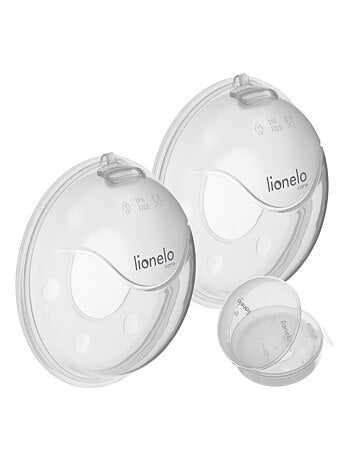 2 x Estuches Recolectores de Leche LIONELO Milky Plus - 2 x 40 ml - Discretos - Manos libres - Estuc