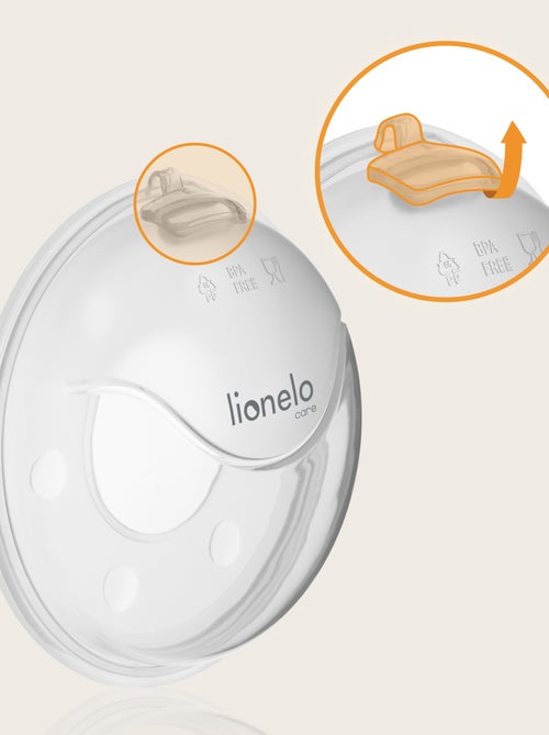 2 x Estuches Recolectores de Leche LIONELO Milky Plus - 2 x 40 ml - Discretos - Manos libres - Estuc - Kiabi