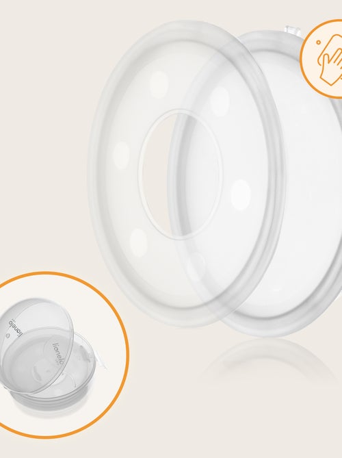 2 x Estuches Recolectores de Leche LIONELO Milky Plus - 2 x 40 ml - Discretos - Manos libres - Estuc - Kiabi