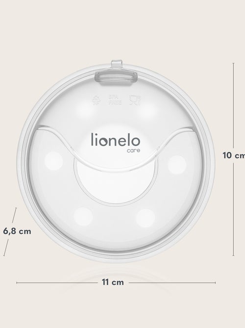 2 x Estuches Recolectores de Leche LIONELO Milky Plus - 2 x 40 ml - Discretos - Manos libres - Estuc - Kiabi