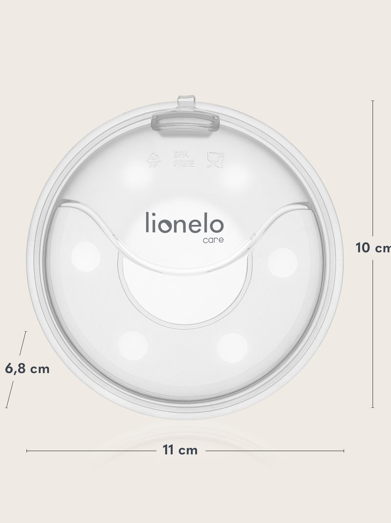 2 x Estuches Recolectores de Leche LIONELO Milky Plus - 2 x 40 ml - Discretos - Manos libres - Estuc Blanco - Kiabi