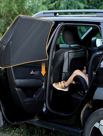 2 x Parasoles para coche LIONELO 65x100 cm - Cubre el 100% de la ventana - Universal - Protección UV