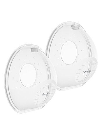 2 x Recogedores de leche LIONELO Milky Simple - 2 x 60 ml - Discretos - Manos libres - Sin BPA