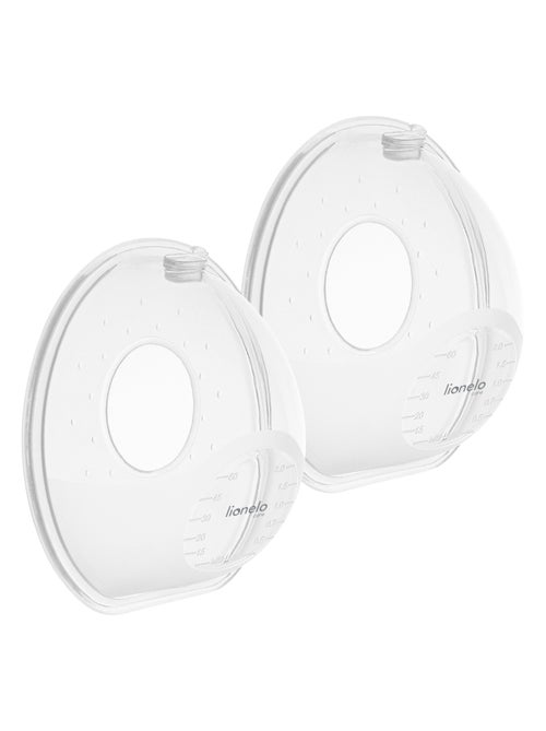 2 x Recogedores de leche LIONELO Milky Simple - 2 x 60 ml - Discretos - Manos libres - Sin BPA - Kiabi