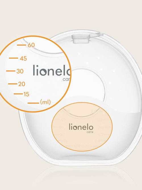 2 x Recogedores de leche LIONELO Milky Simple - 2 x 60 ml - Discretos - Manos libres - Sin BPA - Kiabi