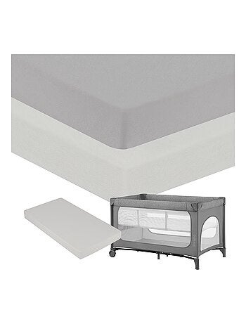 2 x Sábanas Ajustables de Bambú para Cuna - LIONELO - Cuna de Viaje - 120 x 60 cm - Universal