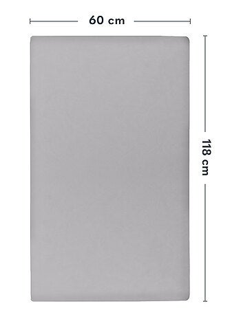 2 x Sábanas Ajustables de Bambú para Cuna - LIONELO - Cuna de Viaje - 120 x 60 cm - Universal