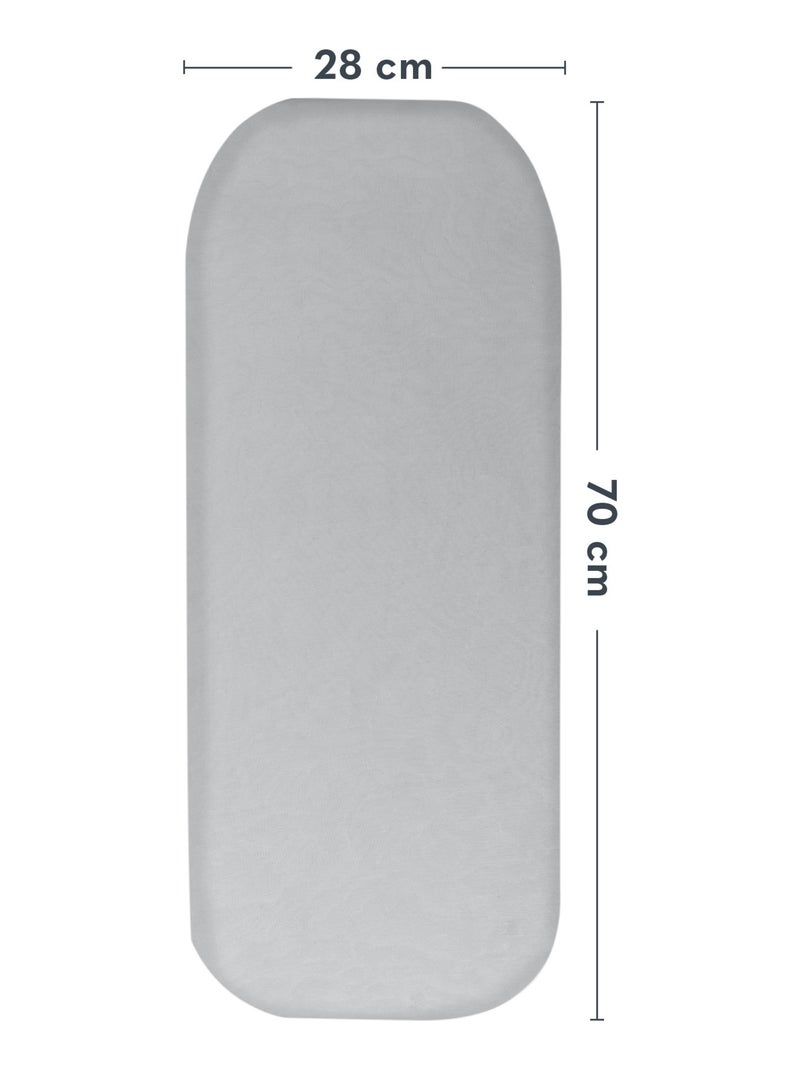 2 x Sábanas ajustables de bambú para cuna - LIONELO - Universal - 70 x 30 cm Gris blanco - Kiabi