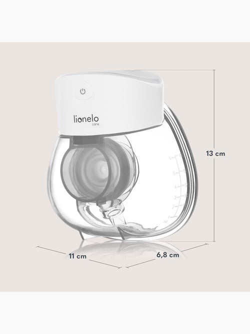 2 x Sacaleches manos libres LIONELO Fidi Free Lumi - Lámpara - 80ml - 6 Tallas - 3h inalámbrico - Kiabi