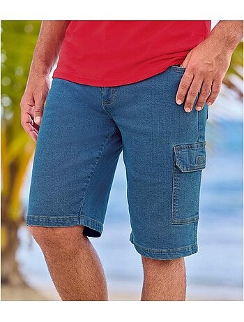 2x bermudas cargo de vaquero stretch ligero
