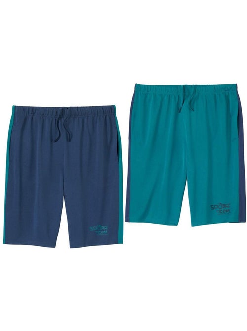2x bermudas running de malla de poliéster fluido - Kiabi 2x bermudas running de malla de poliéster fluido - Kiabi