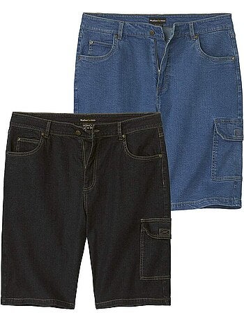2x bermudas vaqueros stretch confort