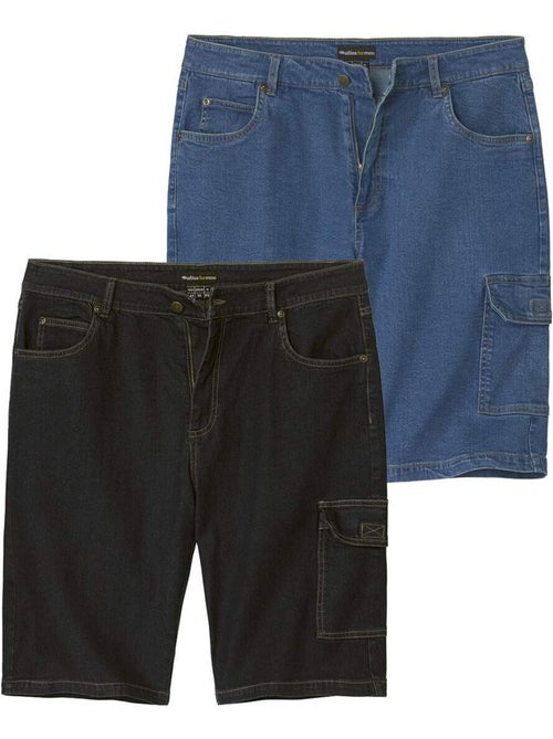 2x bermudas vaqueros stretch confort - Kiabi 2x bermudas vaqueros stretch confort - Kiabi
