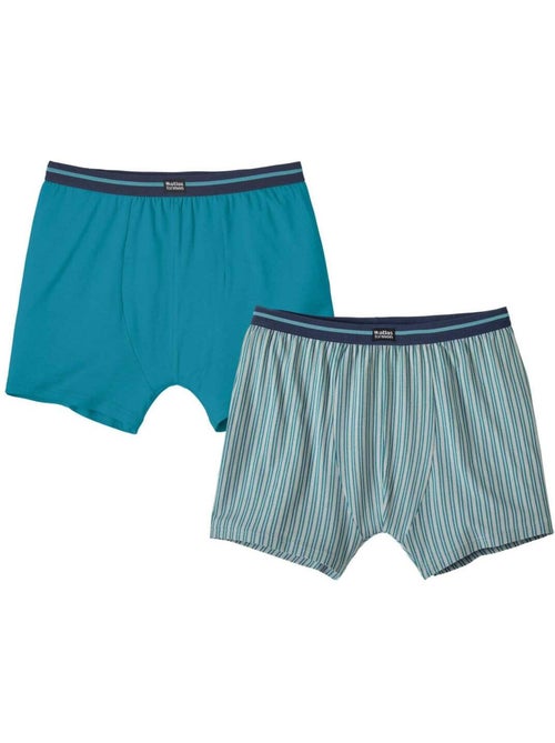 2x bóxeres de algodón elástico de tendencia - Kiabi 2x bóxeres de algodón elástico de tendencia - Kiabi