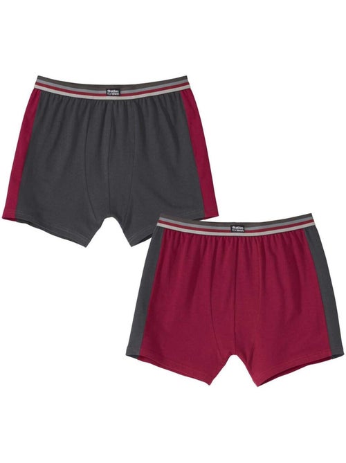 2x bóxers bicolor stretch de algodón - Kiabi 2x bóxers bicolor stretch de algodón - Kiabi