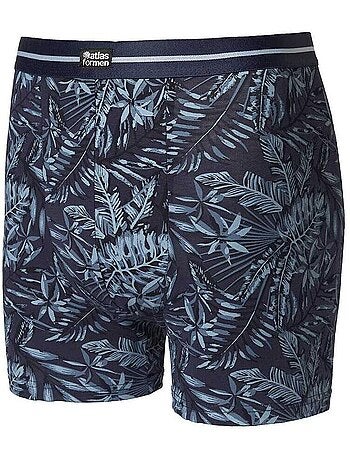 2x bóxers de algodón stretch con cinturilla elástica y refuerzo delantero forrado - atlas for men
