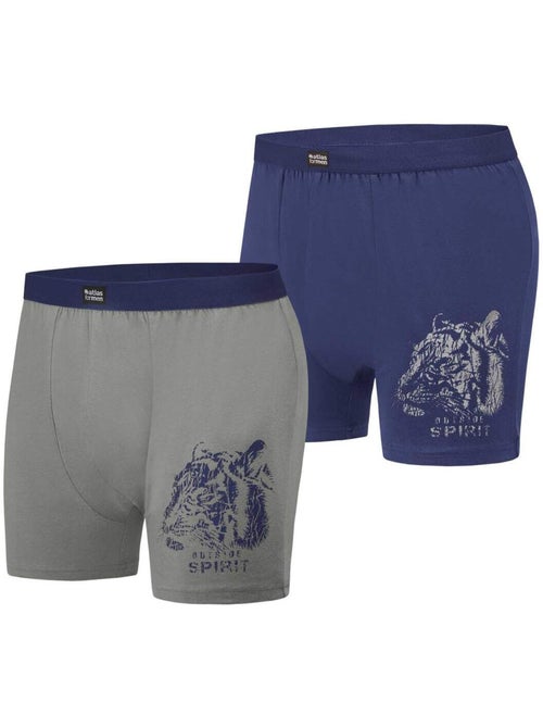 2x bóxers de algodón stretch confort - Kiabi 2x bóxers de algodón stretch confort - Kiabi