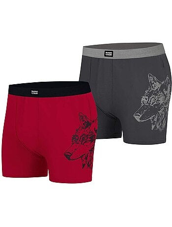 2x bóxers estampados de algodón stretch