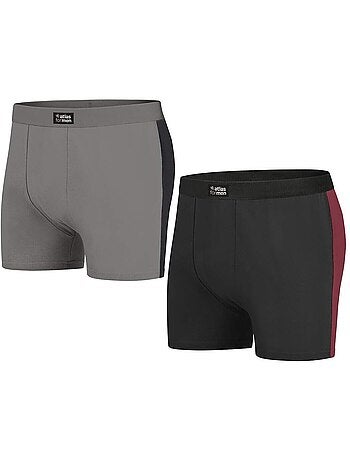 2x bóxers sport de algodón stretch