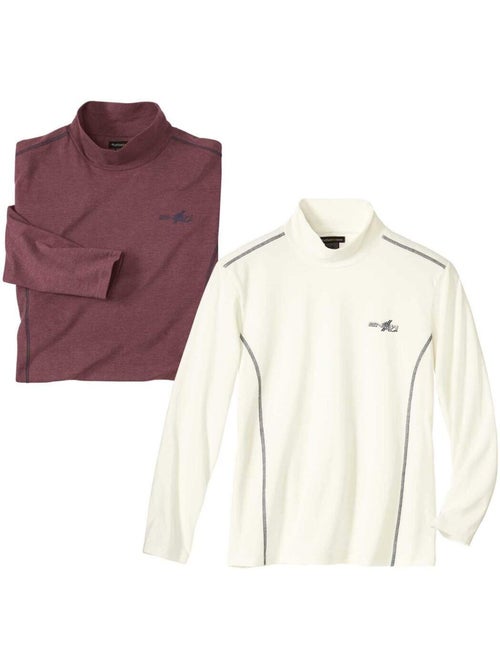 2x camisetas de cuello alto de jersey snow - Kiabi