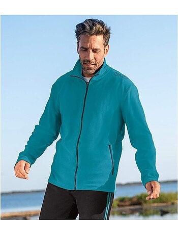 2x chaquetas de micropolar con cremallera y cuello alto winter