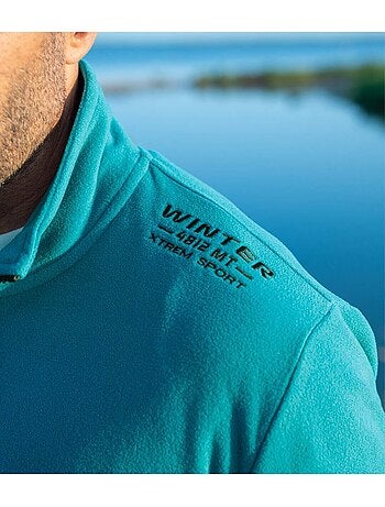 2x chaquetas de micropolar con cremallera y cuello alto winter