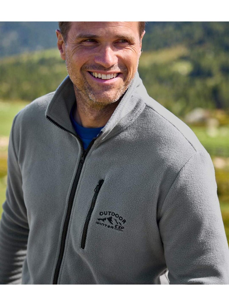 2x chaquetas polares con cremallera y cuello alto sport mountain Gris violeta - Kiabi