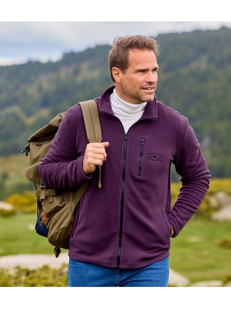 2x chaquetas polares con cremallera y cuello alto sport mountain Gris violeta - Kiabi