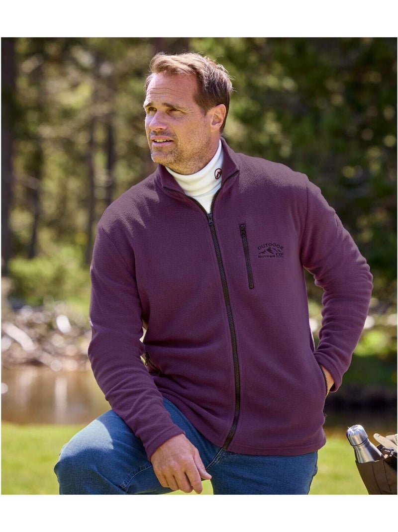 2x chaquetas polares con cremallera y cuello alto sport mountain Gris violeta - Kiabi