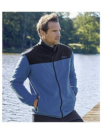 2x chaquetas polares de micropolar con cuello alto y cremallera